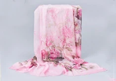 Luonnollinen Silk Sifonki Huivi Tukku Custom Kiinan Factory Silk Huivi