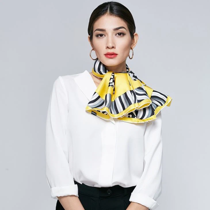 Leopard Print Silk Scarf