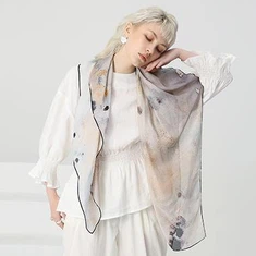 Aurinkovoidetta Silk Georgette Shawl